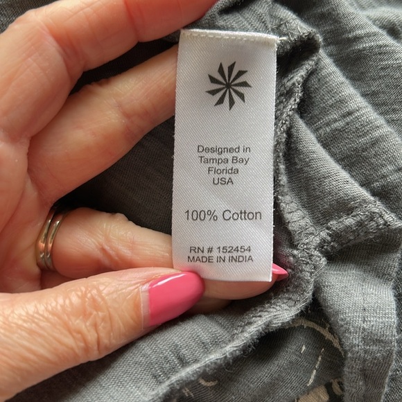 Kyla Seo Rena Dress Tree of Life Celestial Sun Moon Eye Mandala Grey Boho Sz XS - Picture 11 of 14